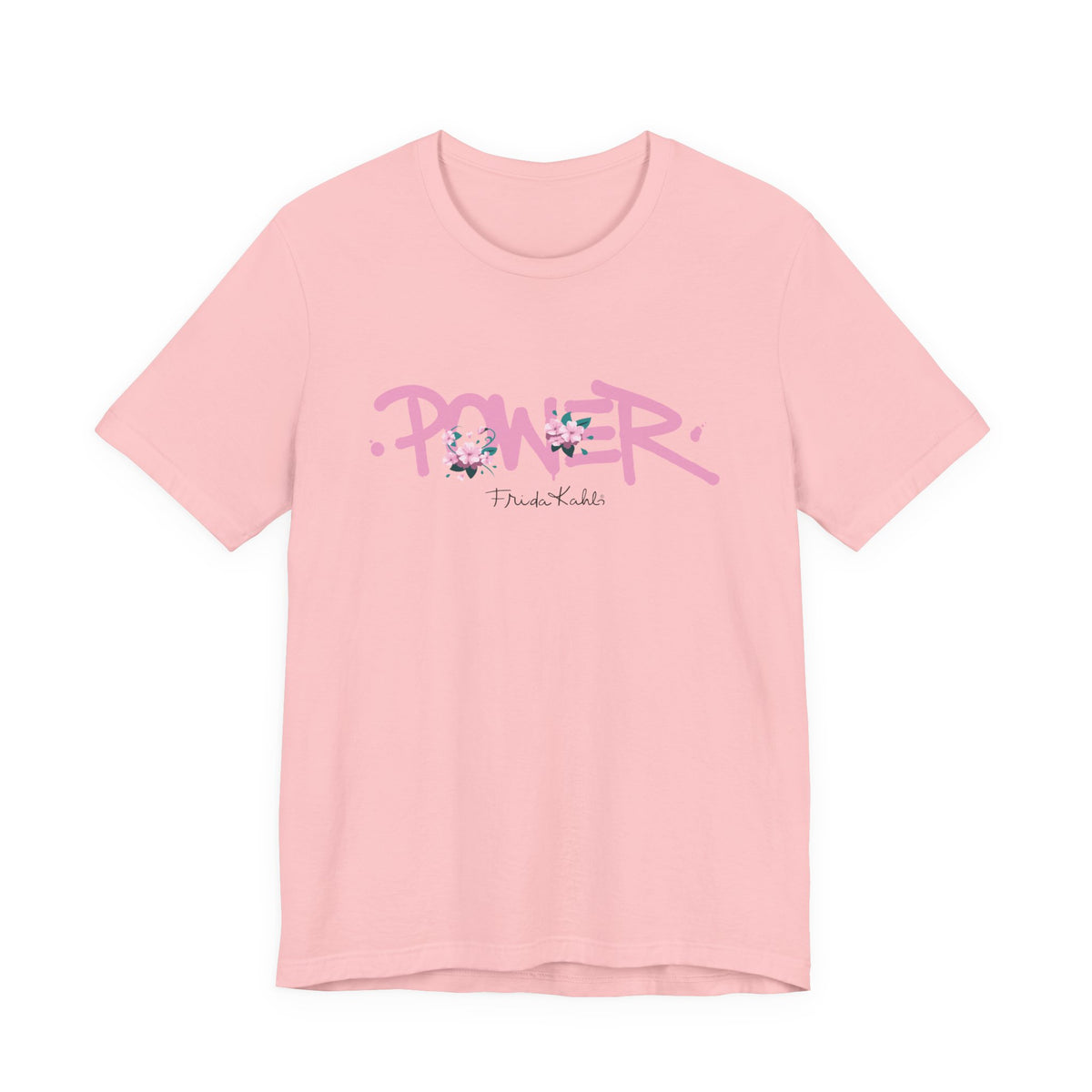 Frida Kahlo Power Graffiti Breast Cancer Awareness T-Shirt