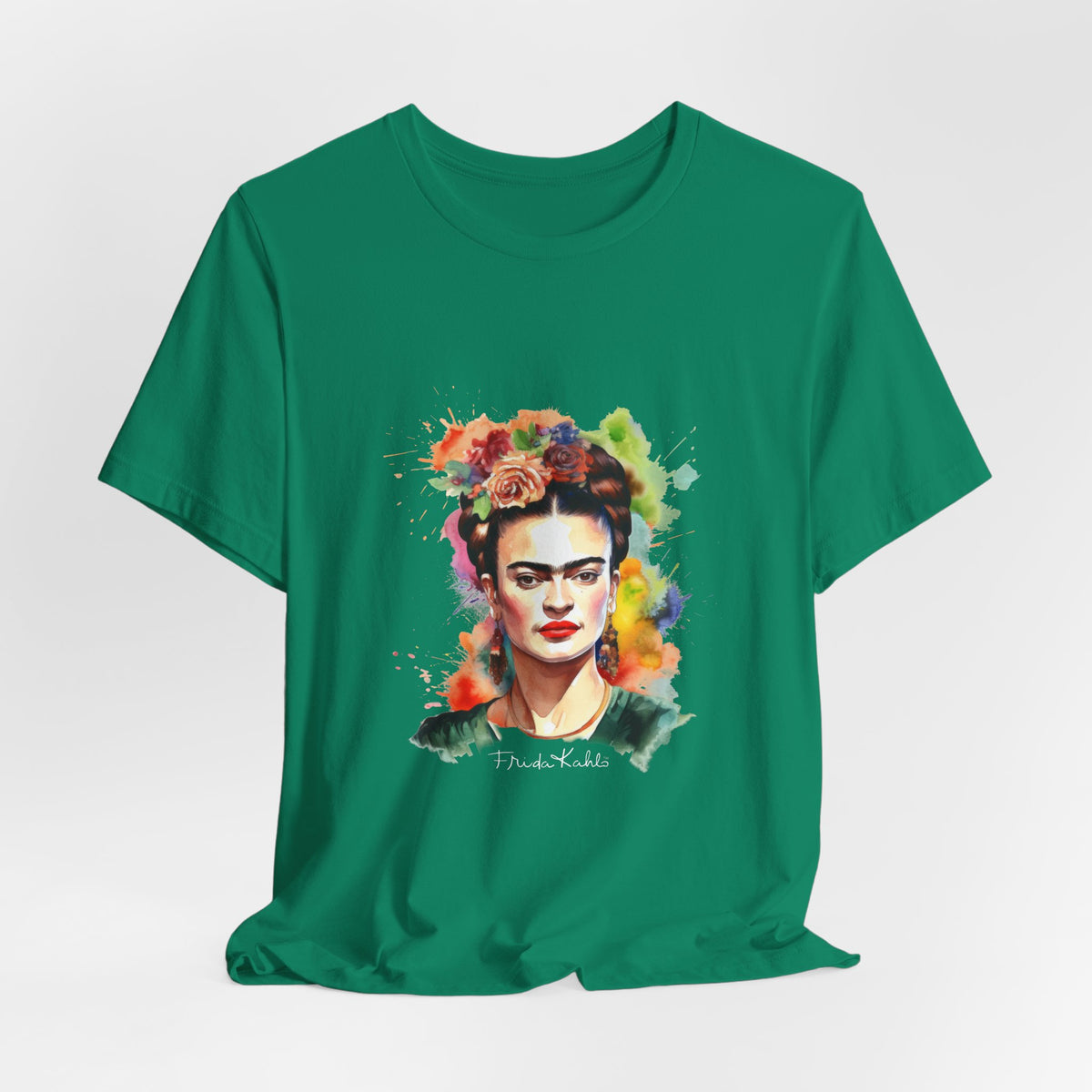 Frida Kahlo Garden Bloom Portrait T-Shirt