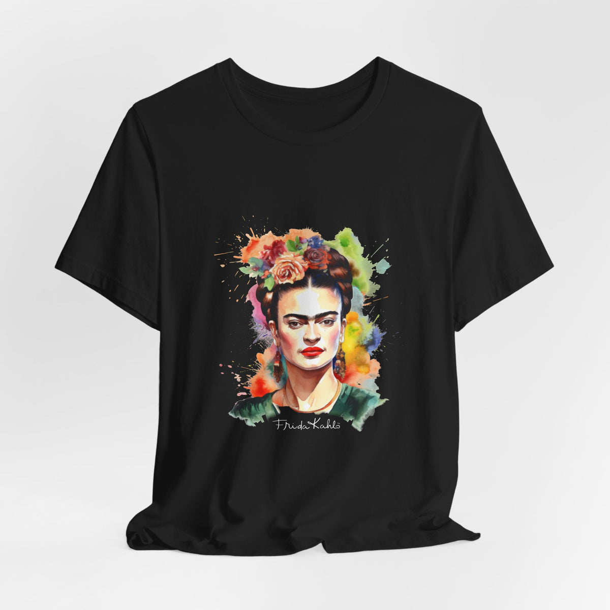 Frida Kahlo Garden Bloom Portrait T-Shirt