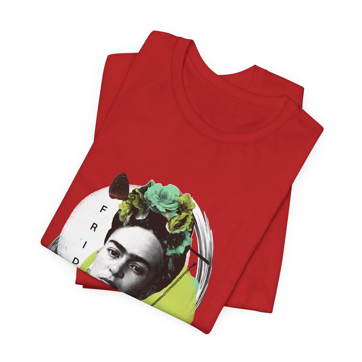 Frida Kahlo Modern Collage Portrait T-Shirt