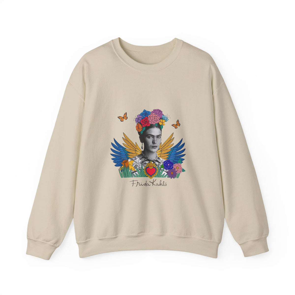 Frida Kahlo Winged Sacred Heart Crewneck Sweatshirt