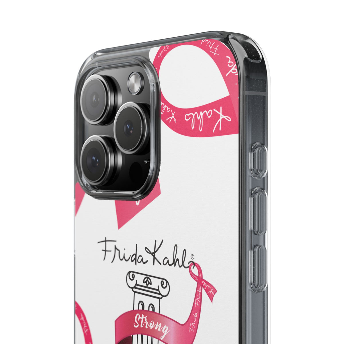 Frida Kahlo Pink Ribbon Banner iPhone Case - Breast Cancer Awareness