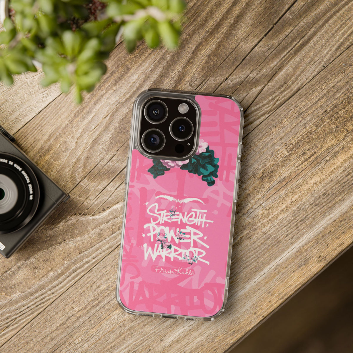 Frida Kahlo Strength Power Warrior iPhone Case - Breast Cancer Awareness