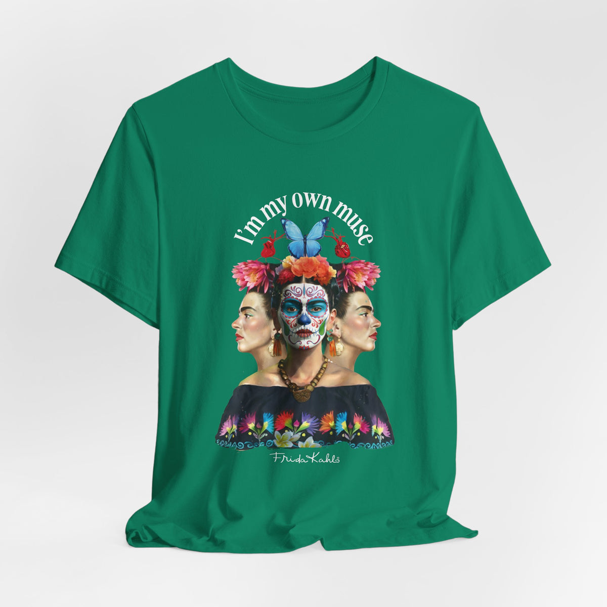 Frida Kahlo Butterfly Mirror Portrait T-Shirt