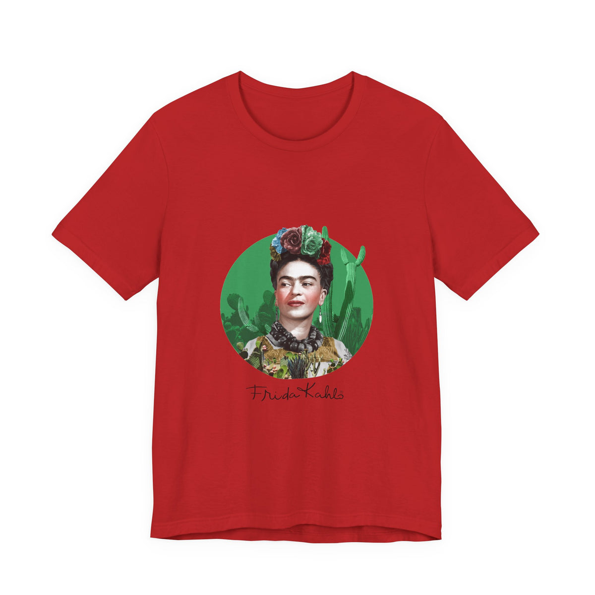 Frida Kahlo Cactus Garden Medallion T-Shirt
