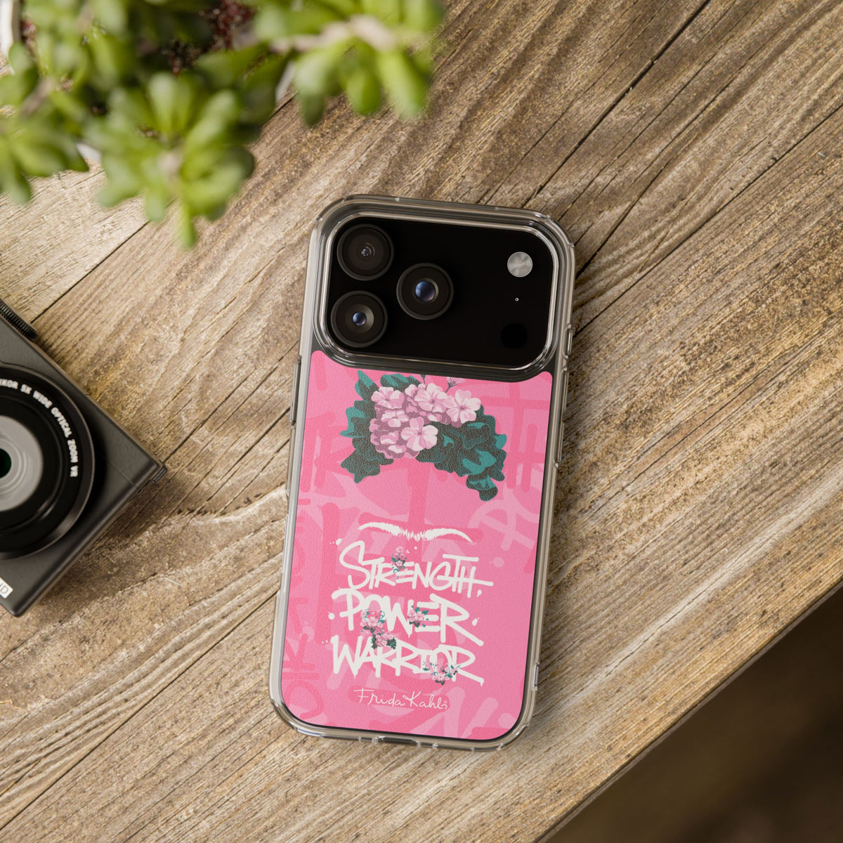 Frida Kahlo Strength Power Warrior iPhone Case - Breast Cancer Awareness