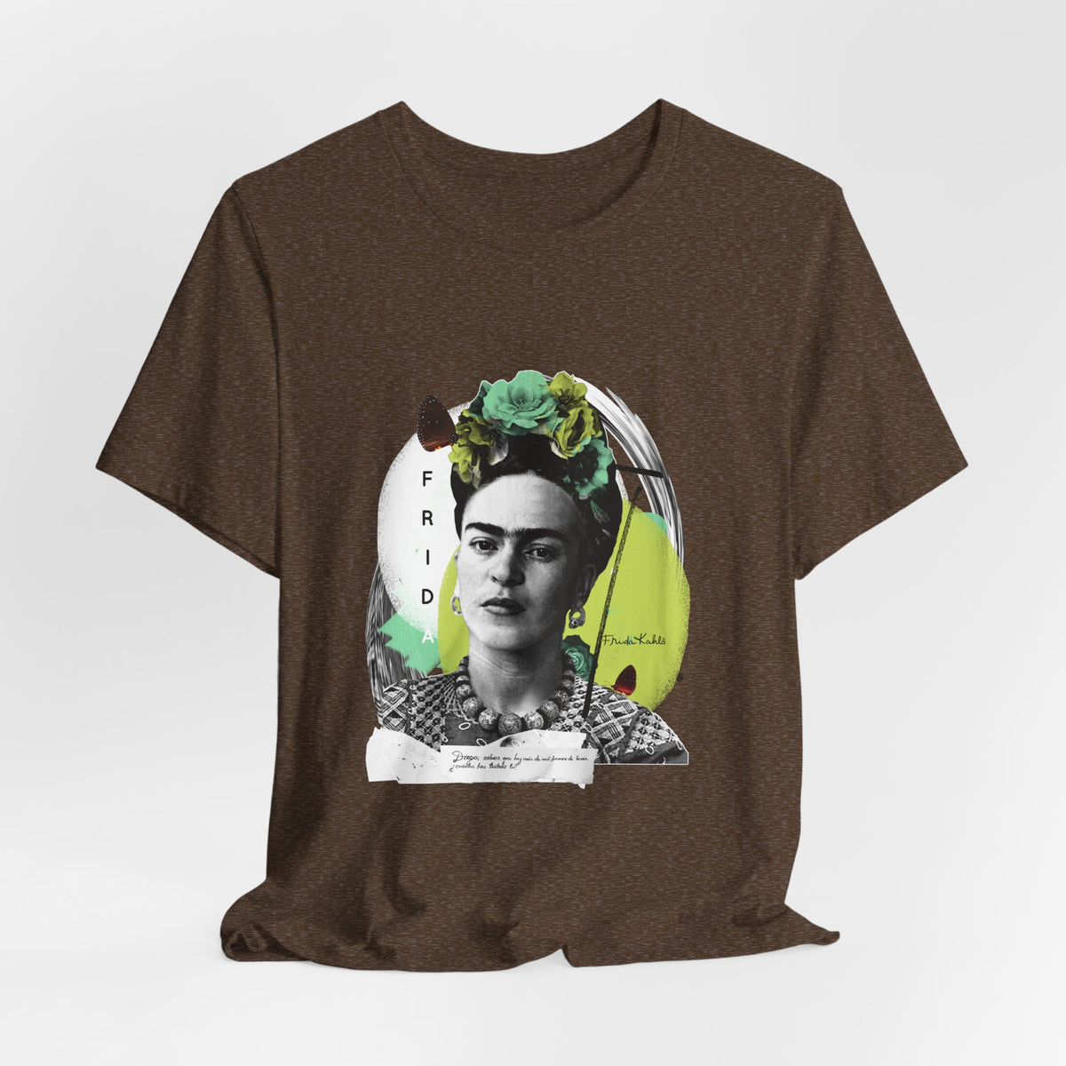Frida Kahlo Modern Collage Portrait T-Shirt