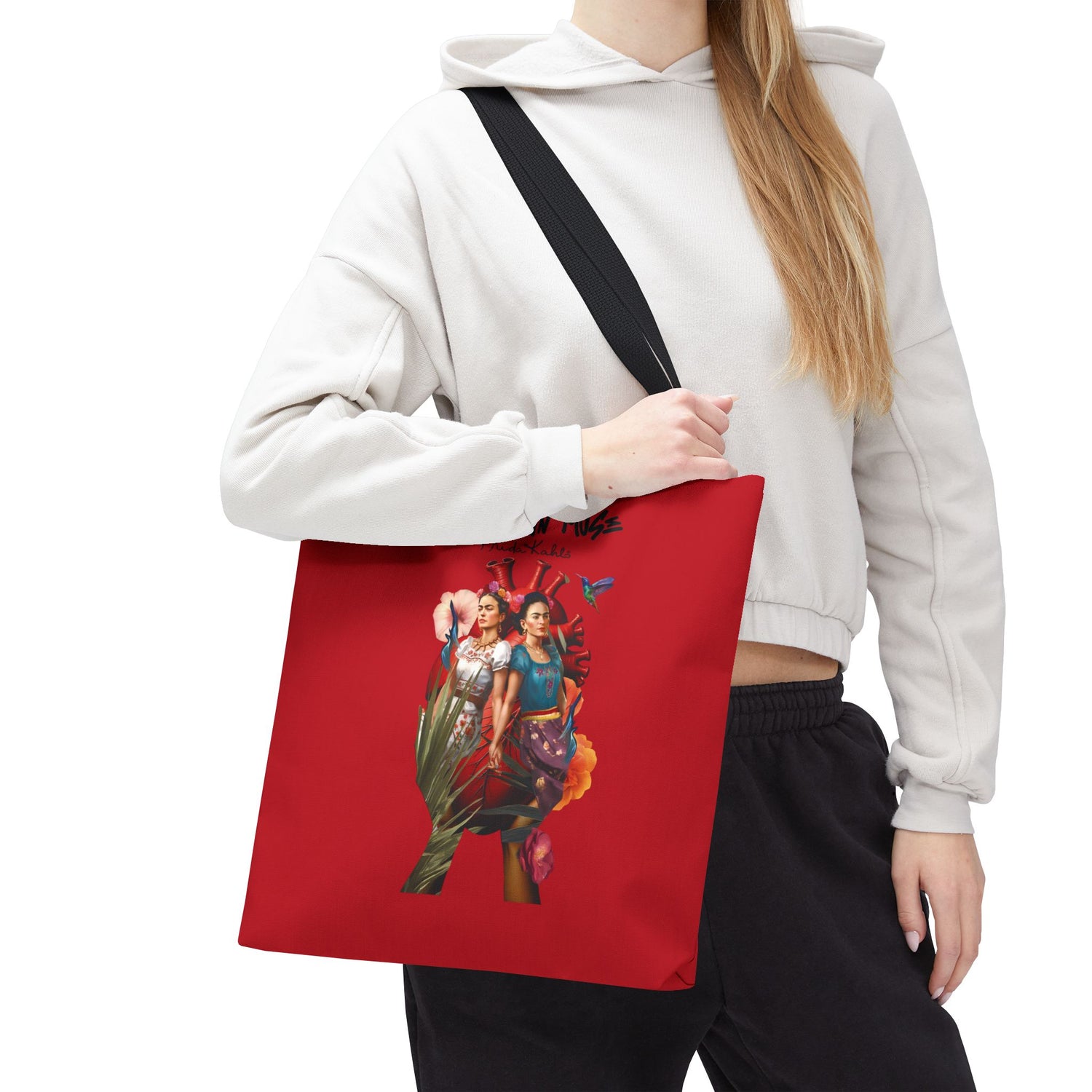 Frida Kahlo Inspired Colorful Art Tote Bag — &