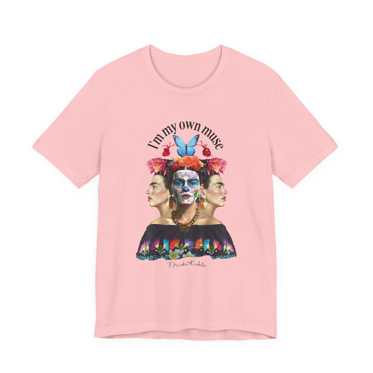 Frida Kahlo Butterfly Mirror Portrait T-Shirt