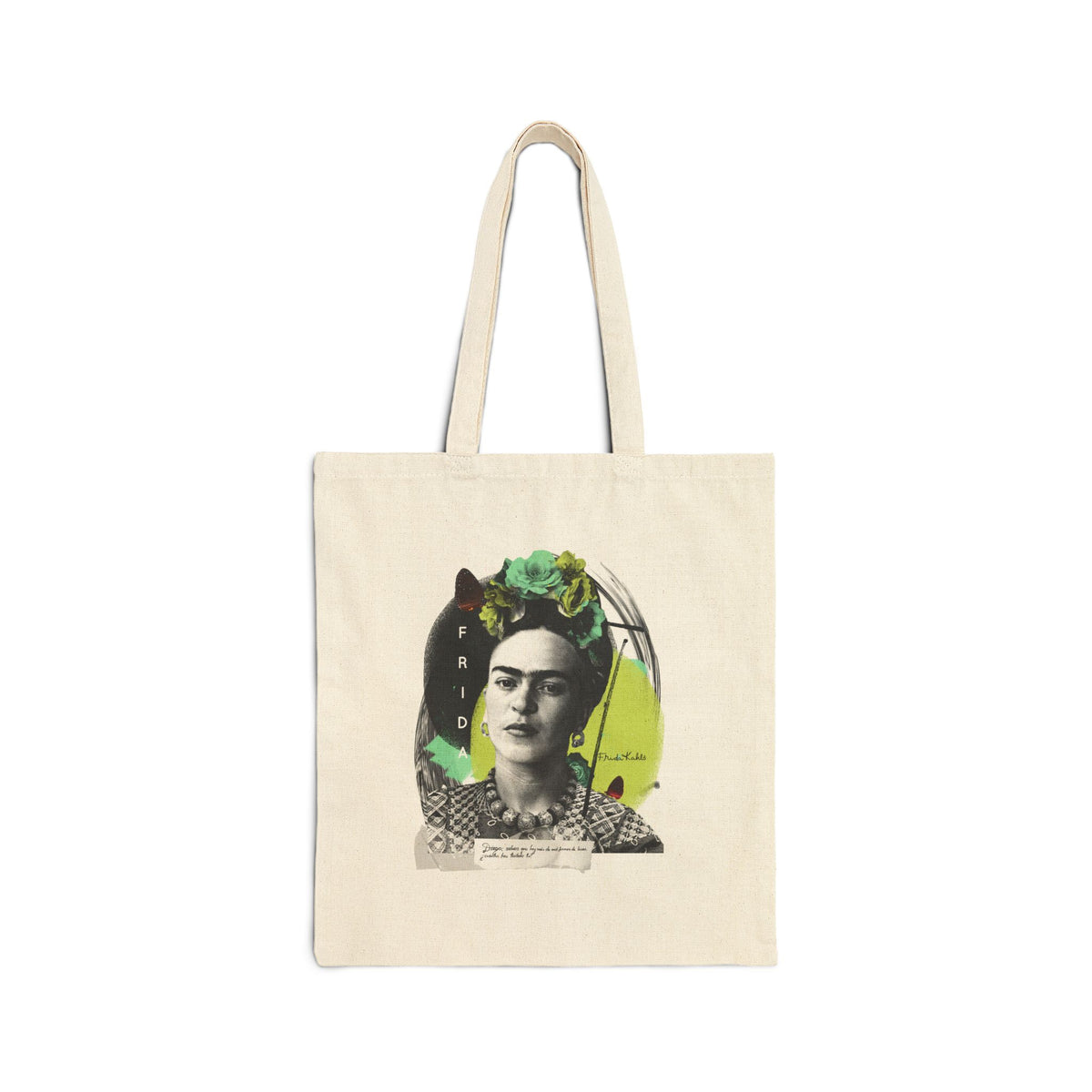 Canvas Tote Bag - Frida Kahlo Collection, Iconic Portraits and Vibrant Colors