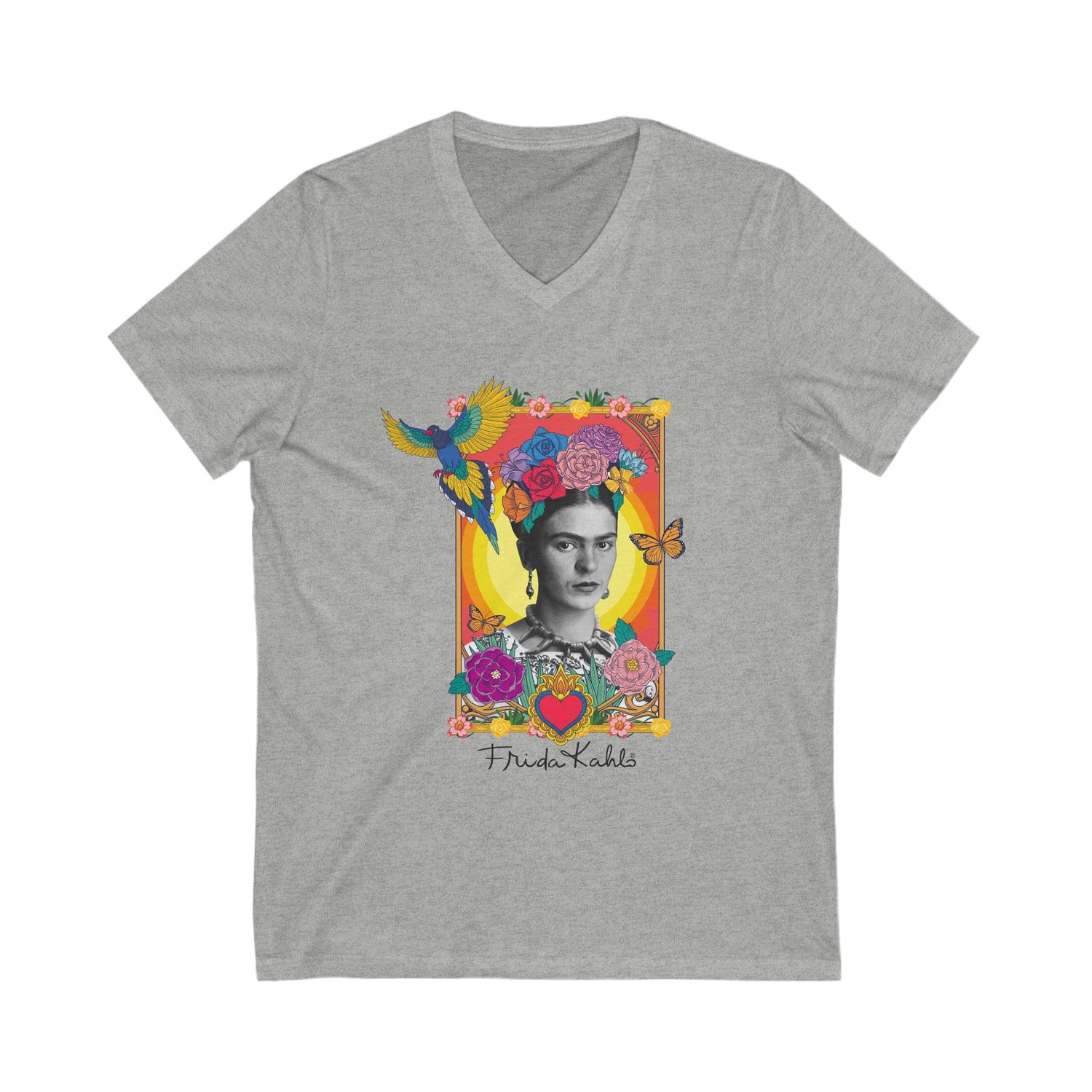 Frida Kahlo V-Neck Tee