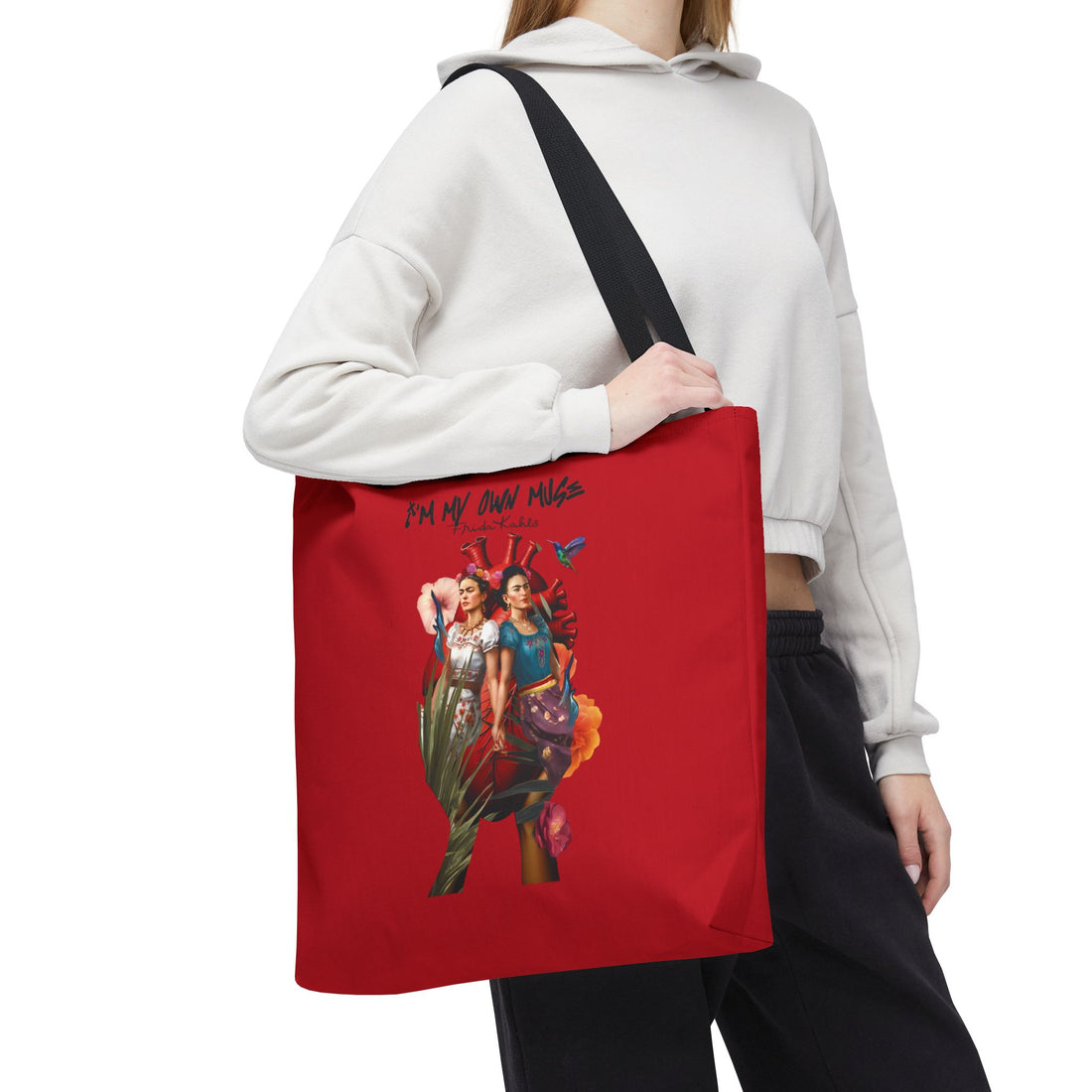 Frida Kahlo Inspired Colorful Art Tote Bag — &
