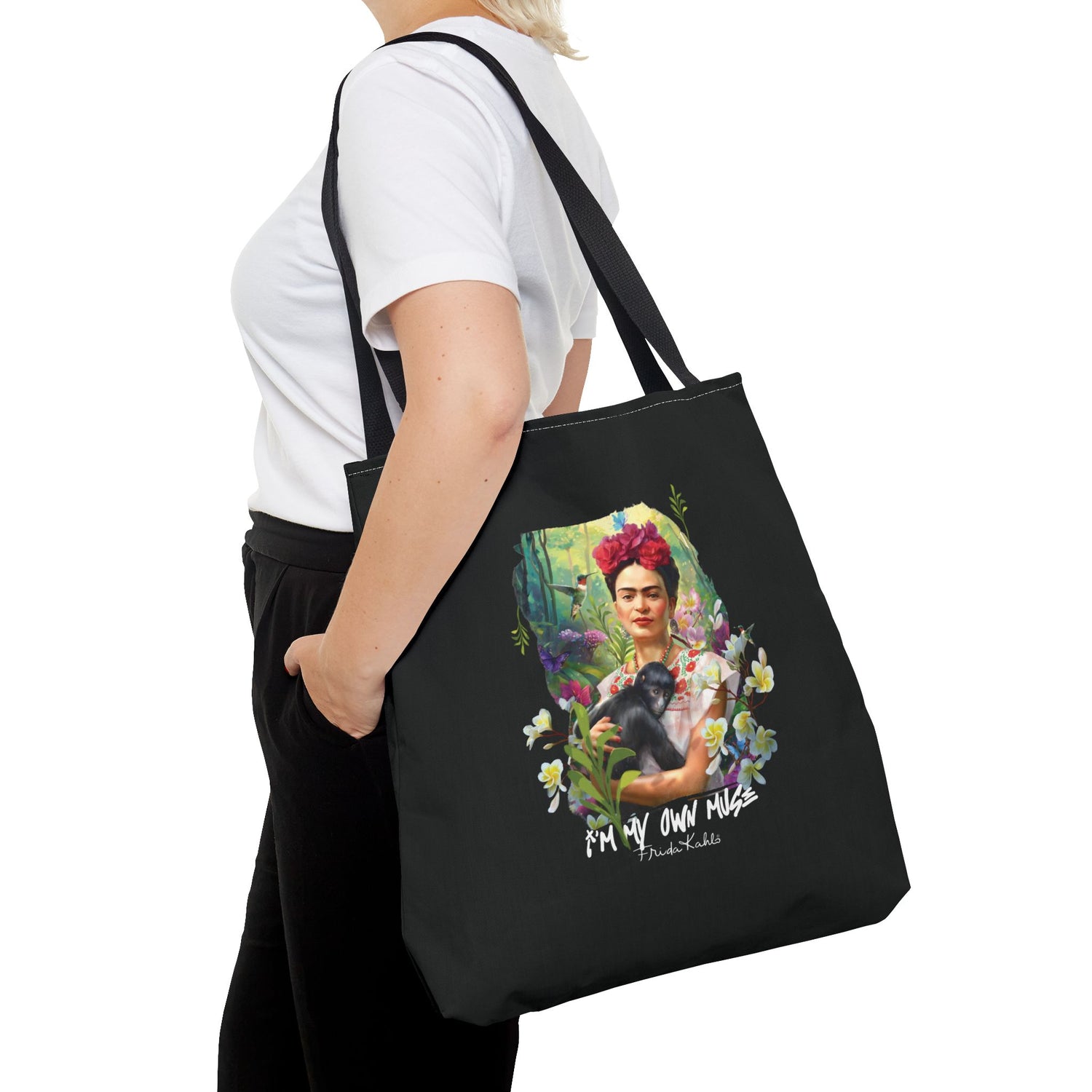 Frida Kahlo Inspired Colorful Art Tote Bag — &