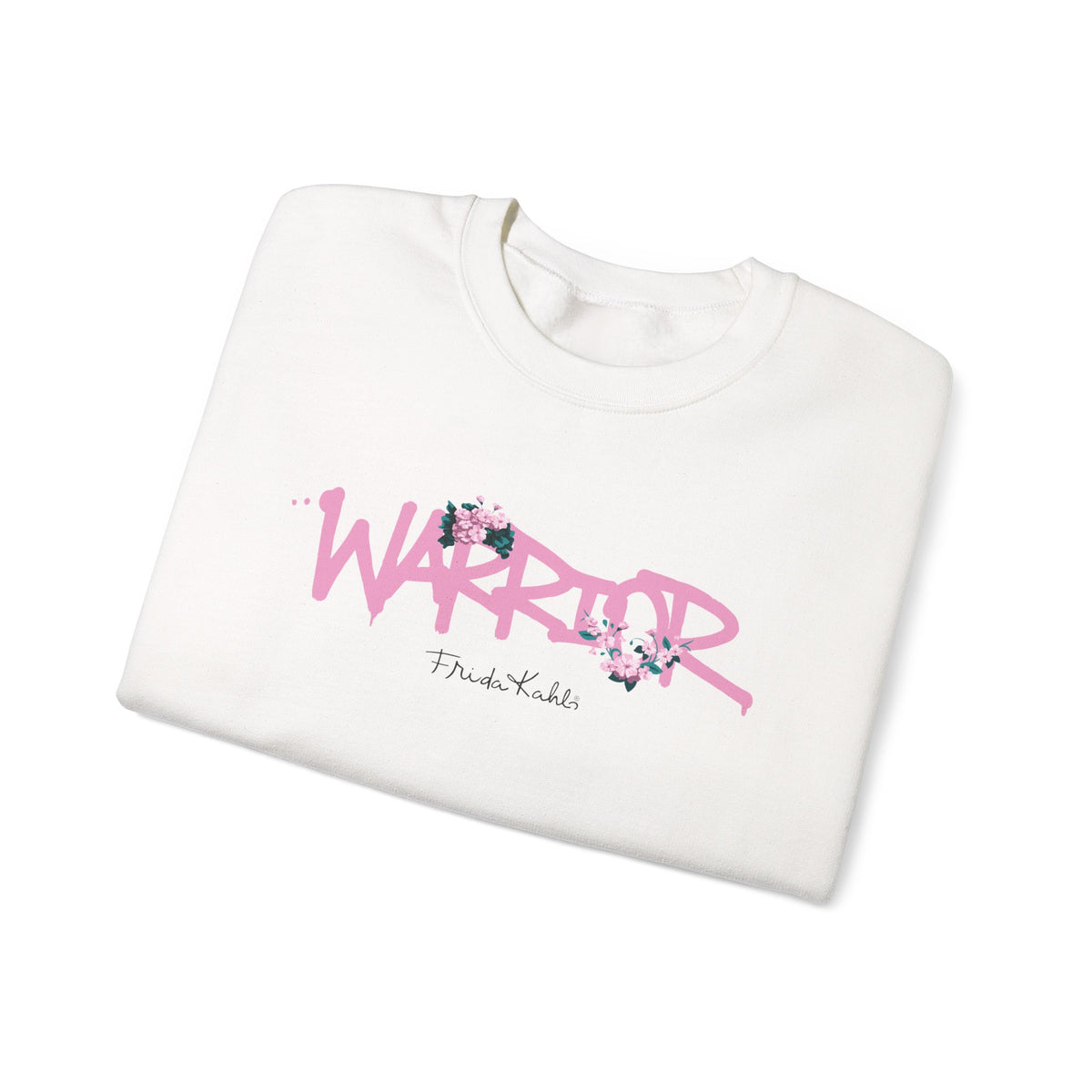 Frida Kahlo Warrior Pink Graffiti Breast Cancer Awareness Sweatshirt