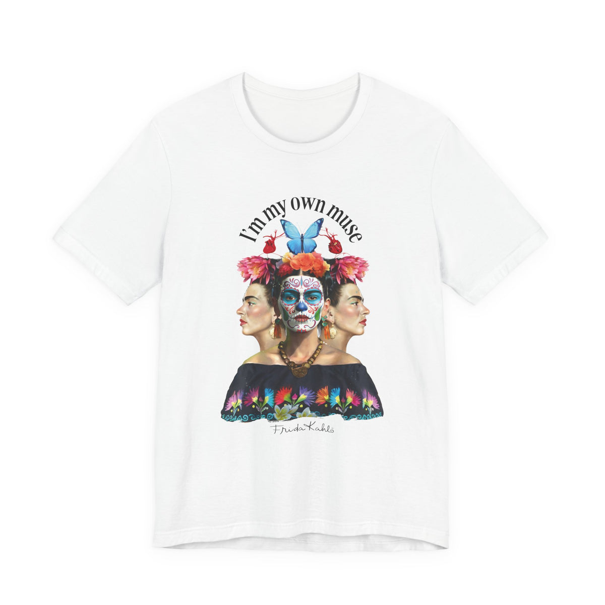 Frida Kahlo Butterfly Mirror Portrait T-Shirt