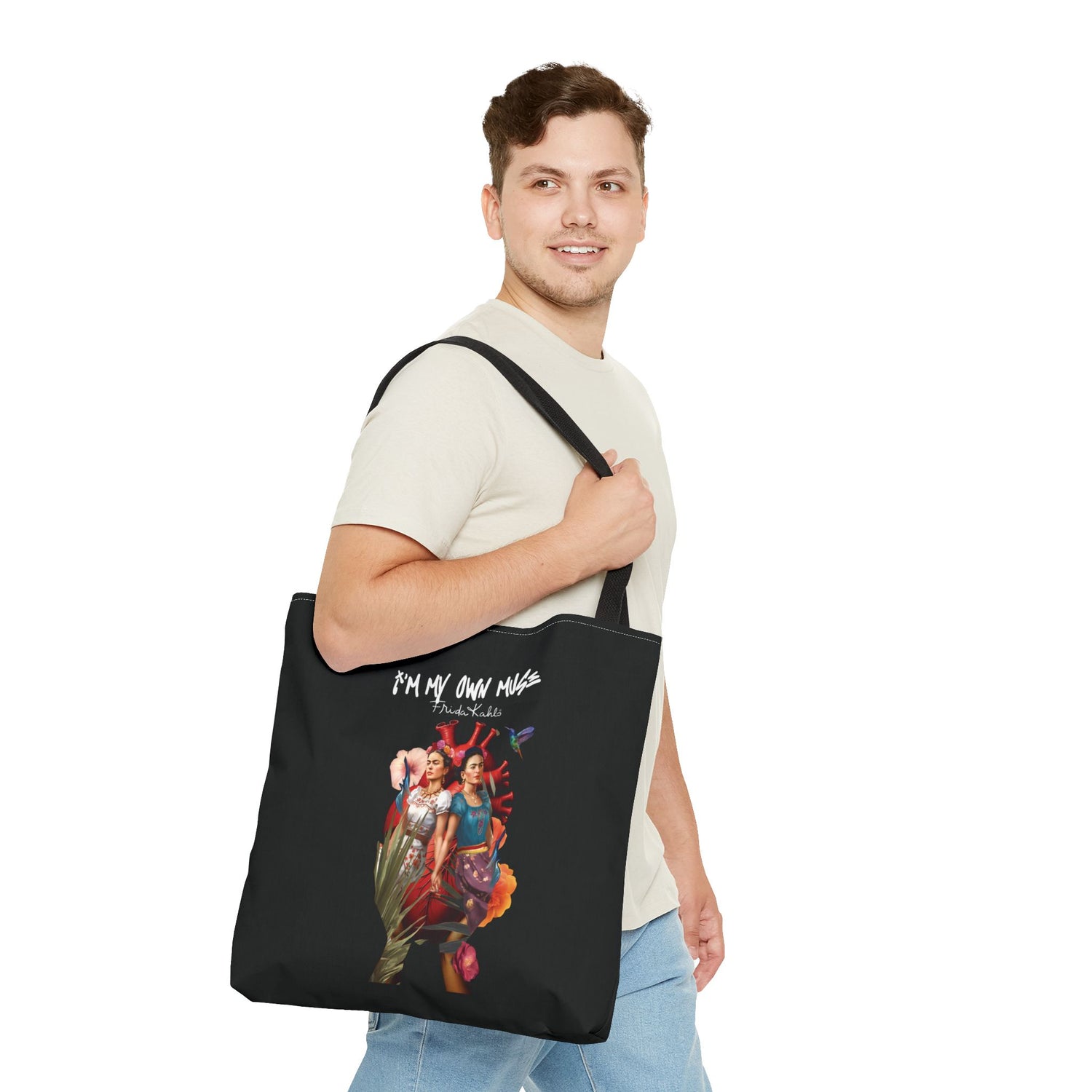 Frida Kahlo Inspired Colorful Art Tote Bag — &