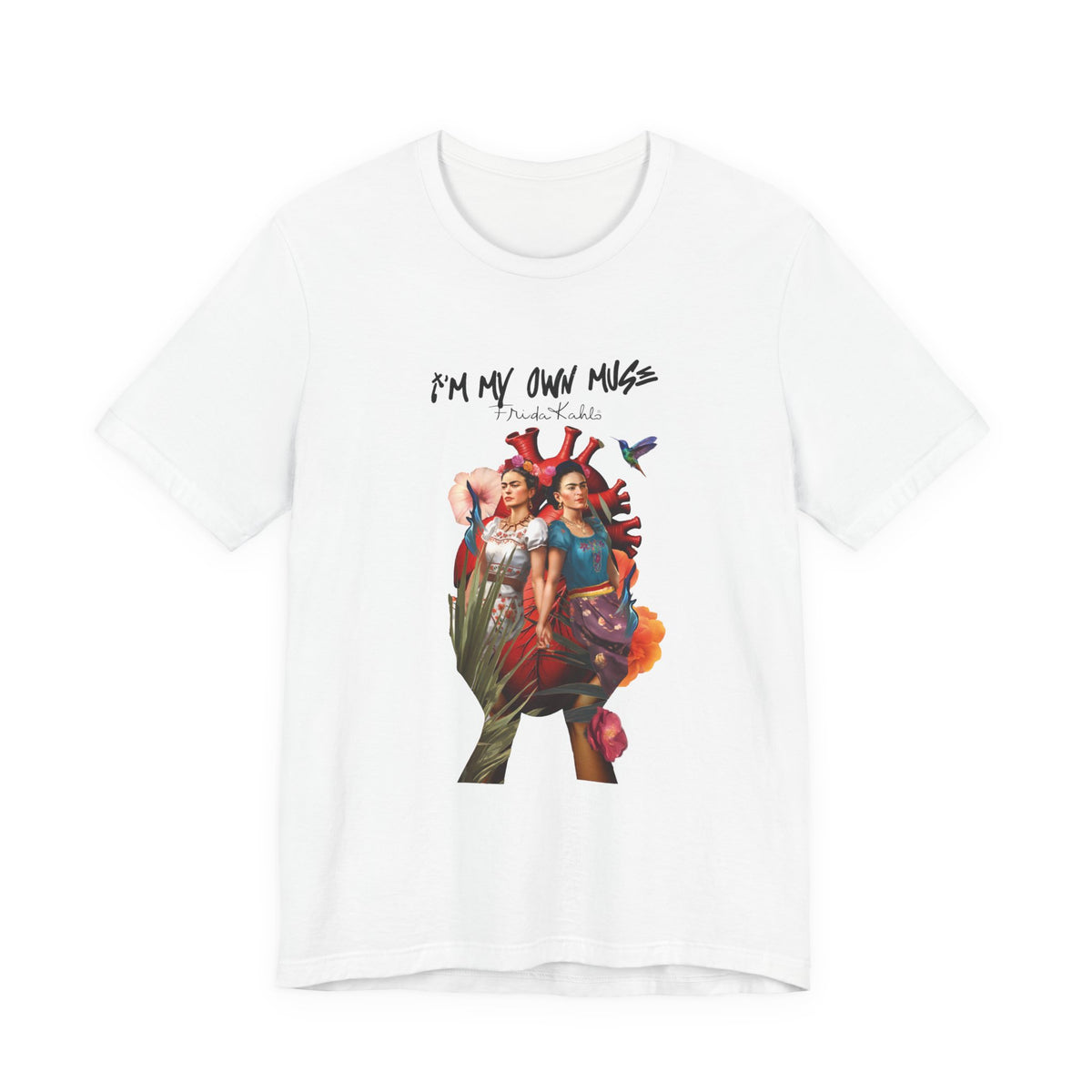 Frida Kahlo Anatomical Heart Embrace T-Shirt
