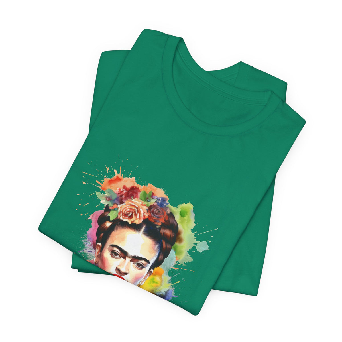 Frida Kahlo Garden Bloom Portrait T-Shirt
