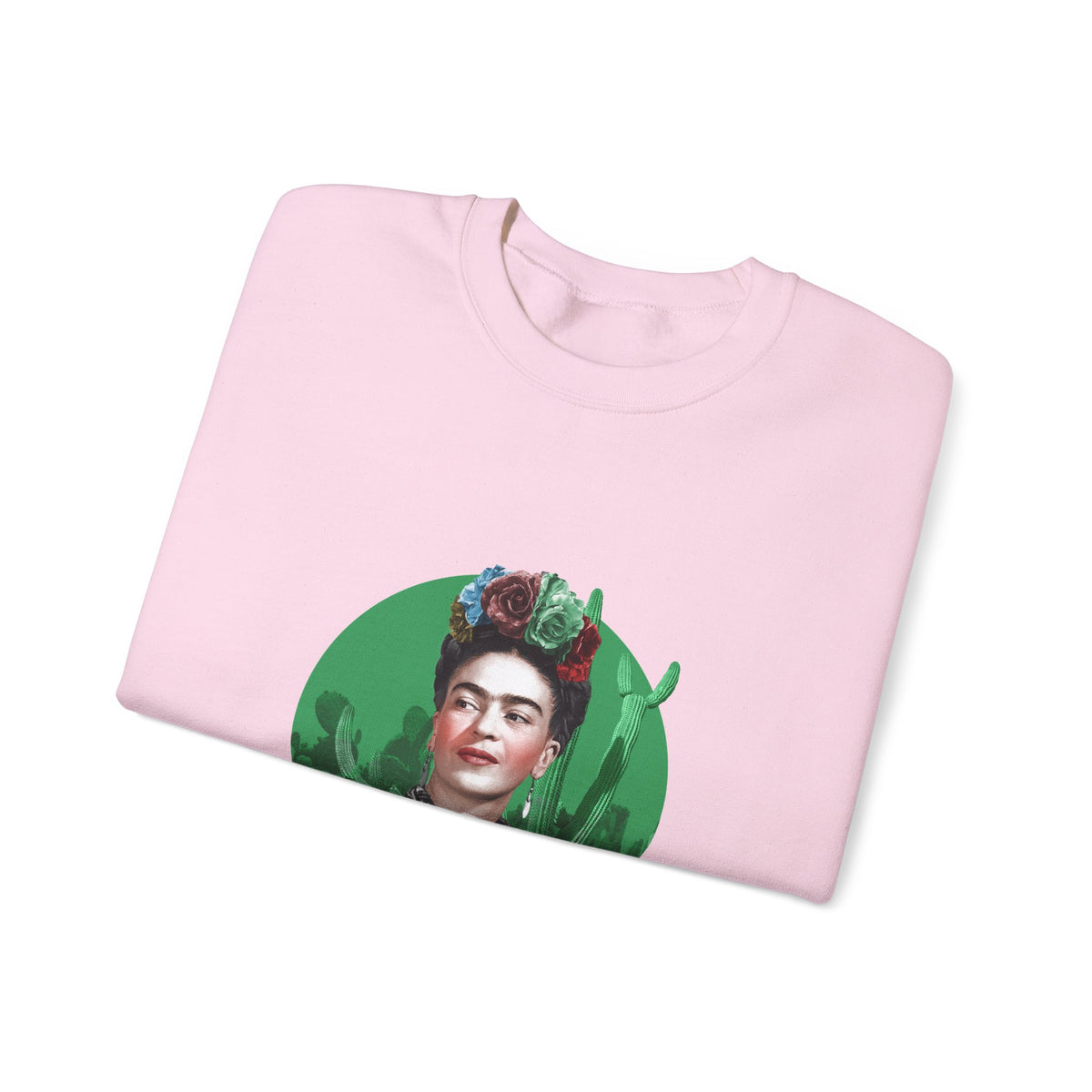 Frida Kahlo Cactus Garden Medallion Crewneck Sweatshirt