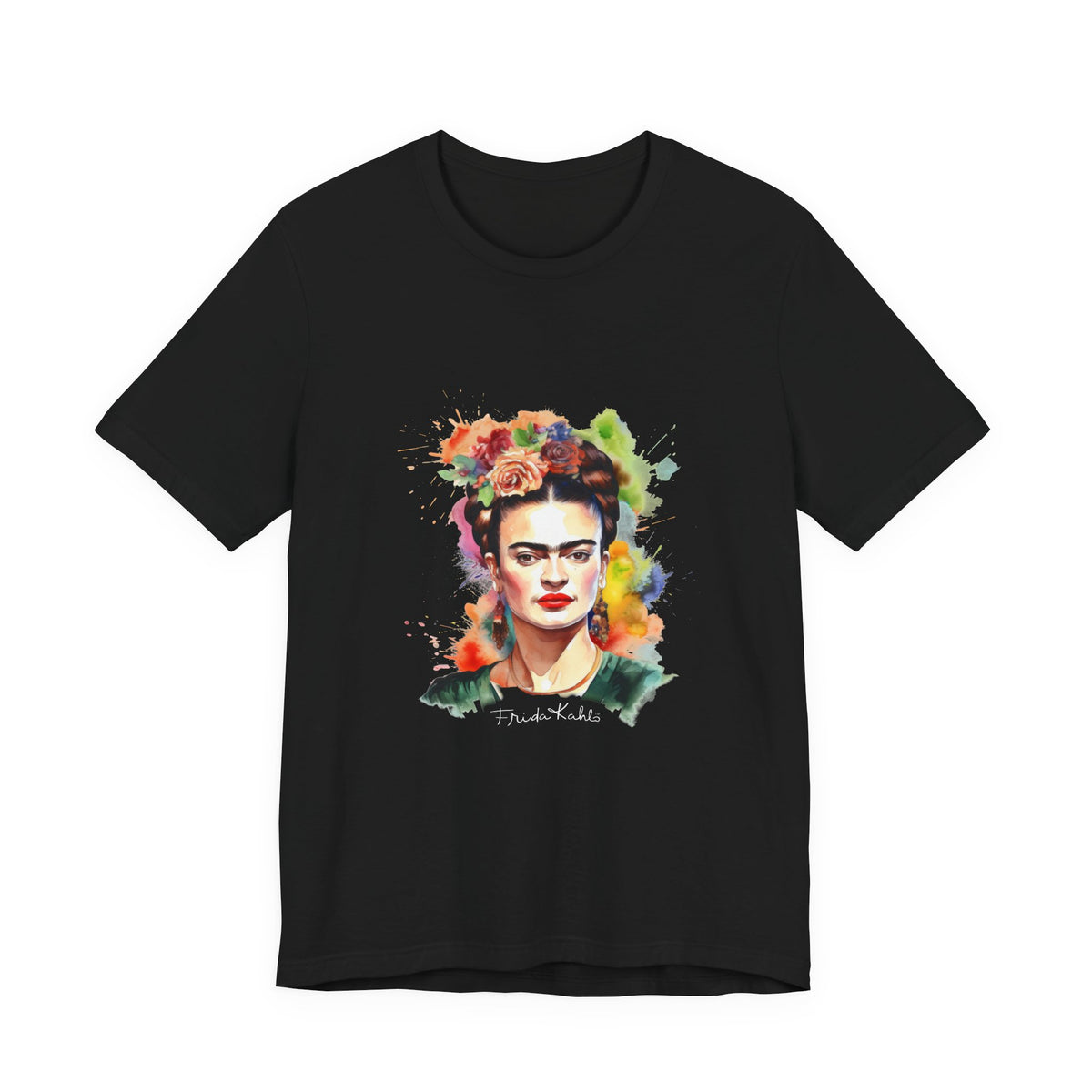 Frida Kahlo Garden Bloom Portrait T-Shirt