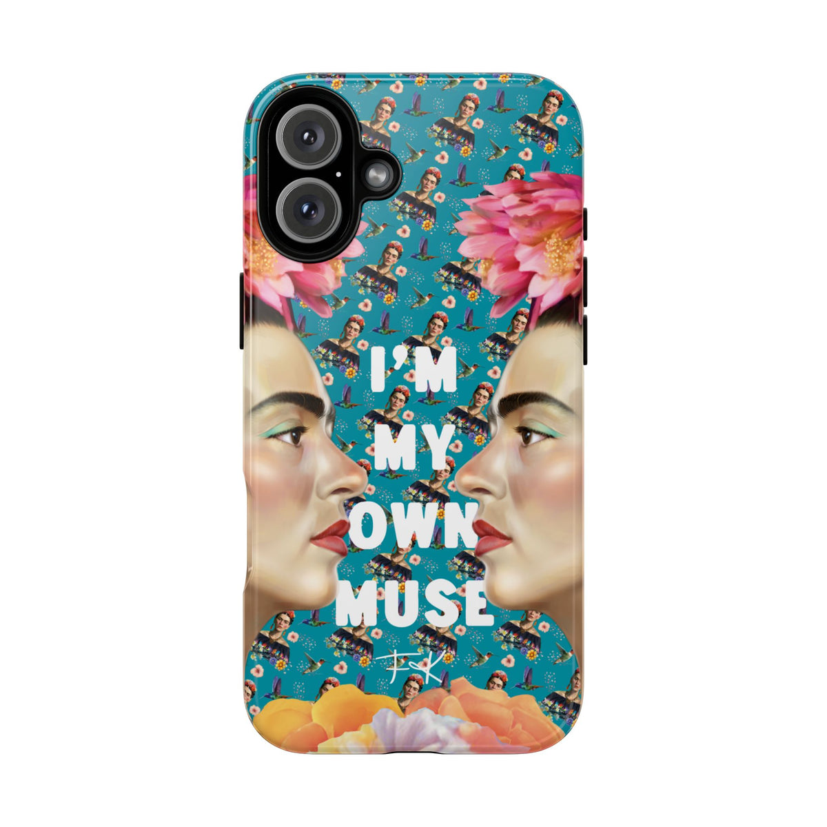 Frida Kahlo I Am My Own Muse Mirror Portrait iPhone Case