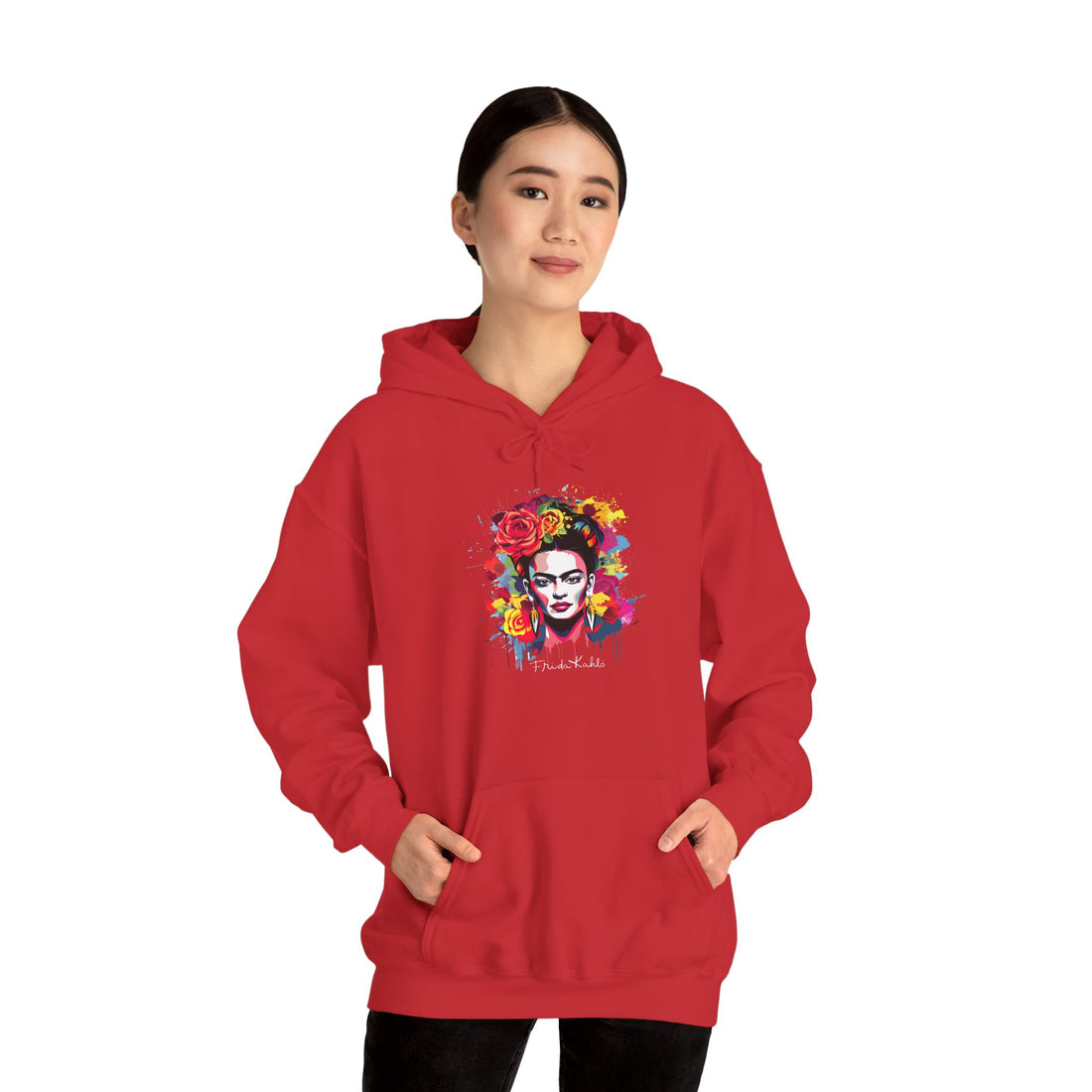 Frida Kahlo Art Hoodie — Colorful Design