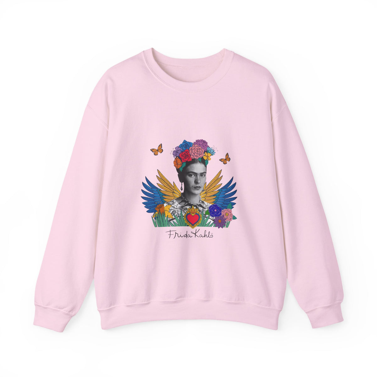 Frida Kahlo Winged Sacred Heart Crewneck Sweatshirt
