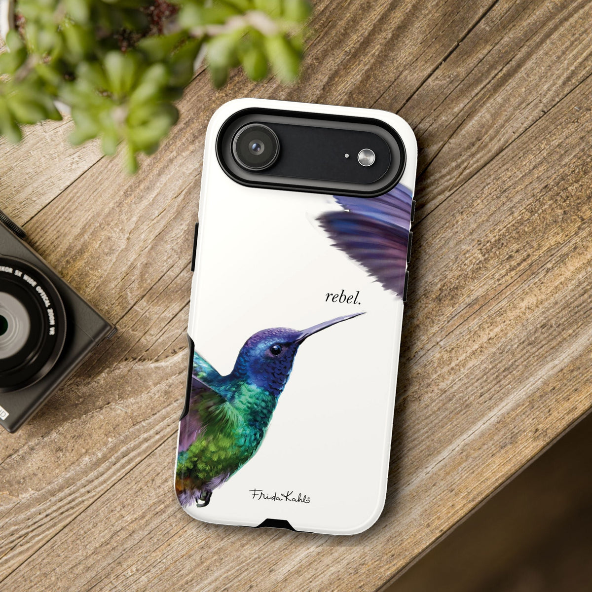 Frida Kahlo Rebel Hummingbird iPhone Case
