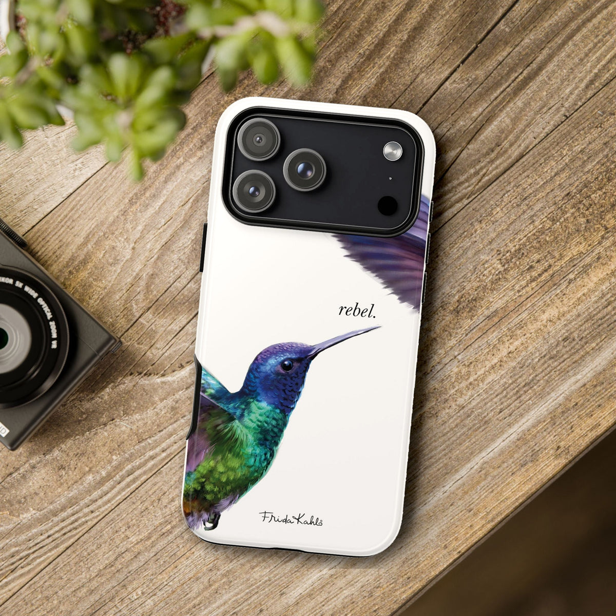 Frida Kahlo Rebel Hummingbird iPhone Case