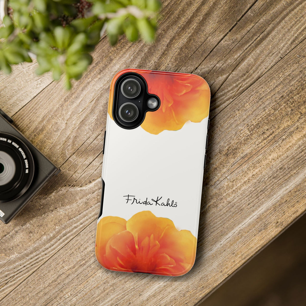 Frida Kahlo Orange Blossom iPhone Case