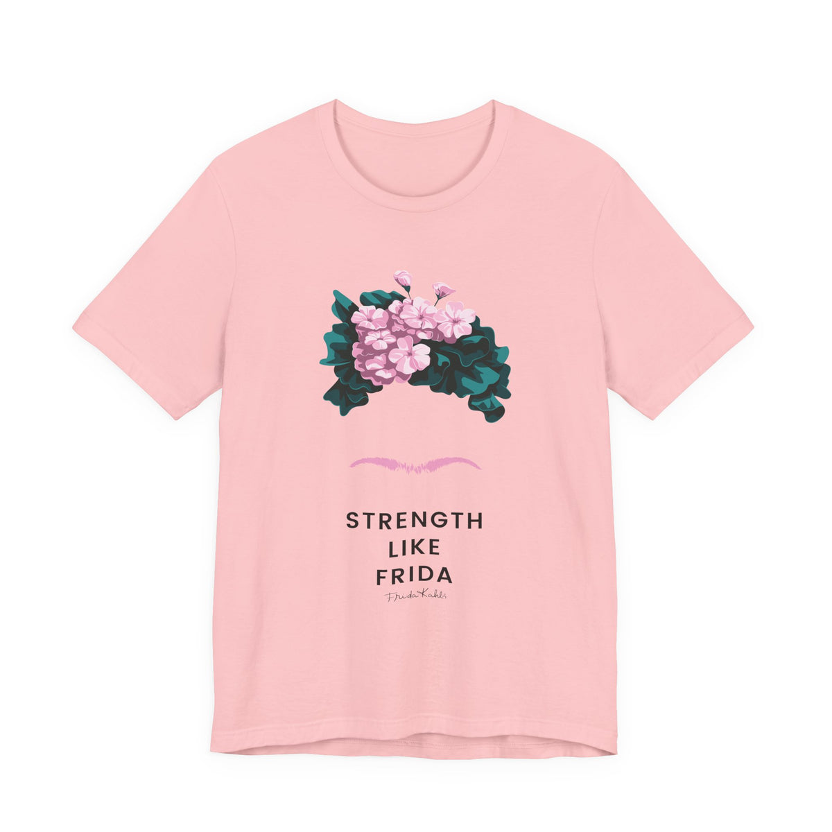 Frida Kahlo Strength Like Frida Breast Cancer Awareness T-Shirt