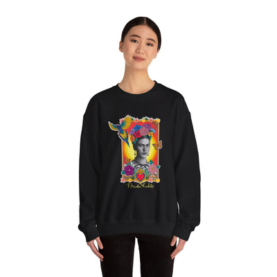 Frida Kahlo Hummingbird Golden Frame Crewneck Sweatshirt