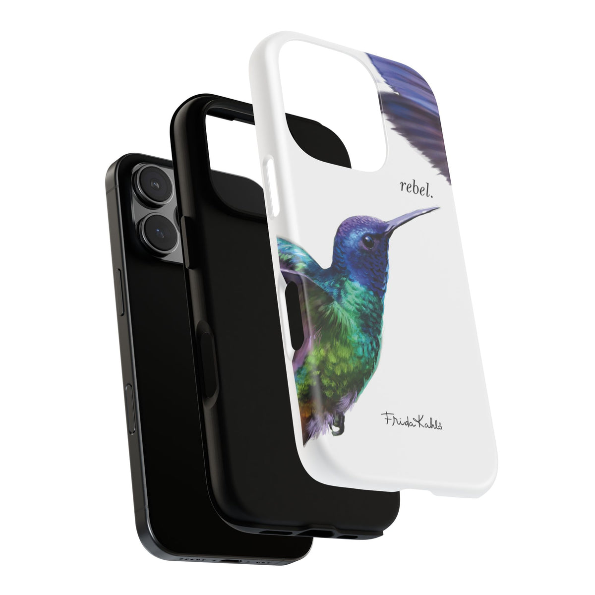 Frida Kahlo Rebel Hummingbird iPhone Case