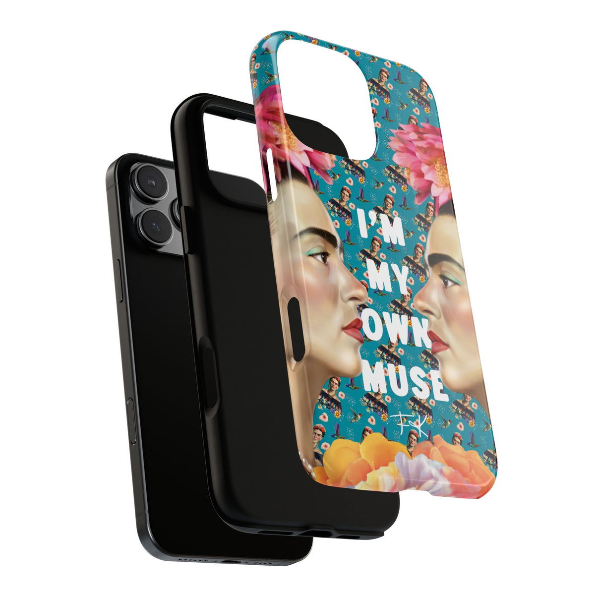 Frida Kahlo I Am My Own Muse Mirror Portrait iPhone Case