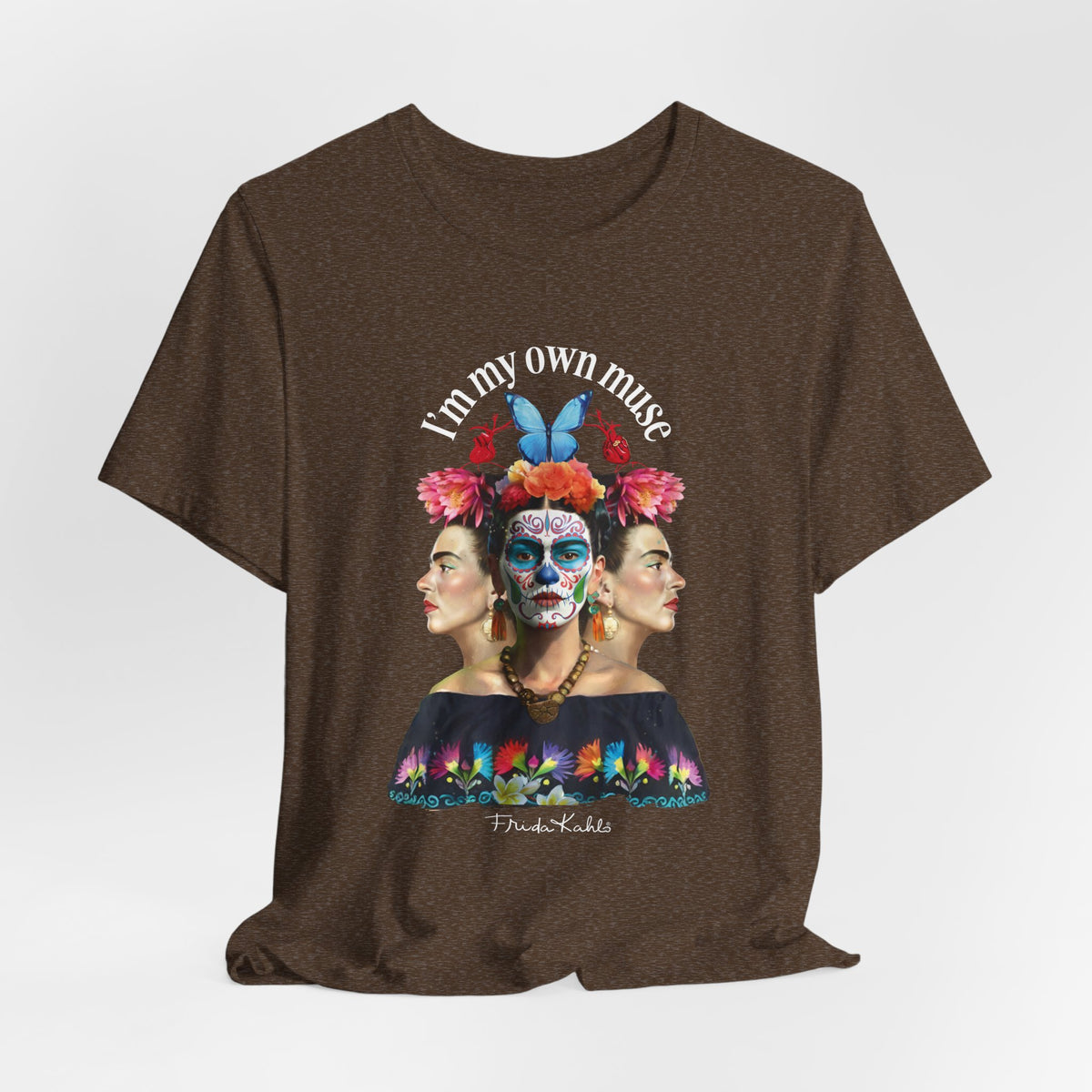 Frida Kahlo Butterfly Mirror Portrait T-Shirt