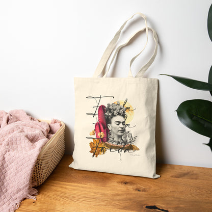 Canvas Tote Bag - Frida Kahlo Collection, Iconic Portraits and Vibrant Colors