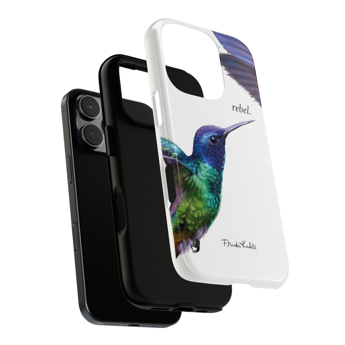 Frida Kahlo Rebel Hummingbird iPhone Case