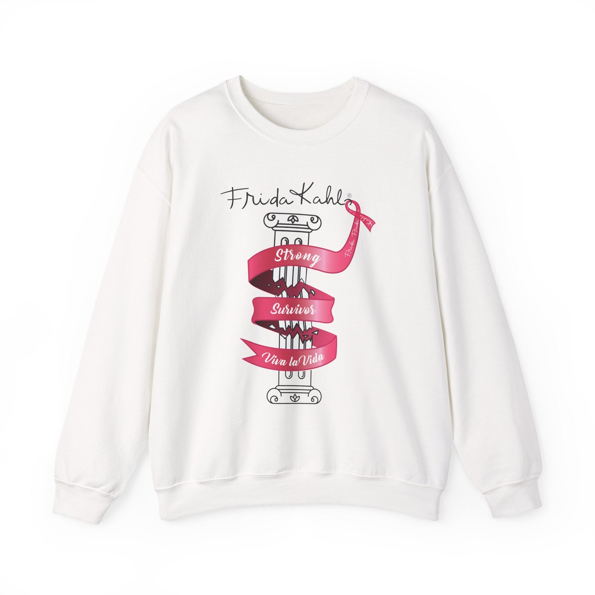 Frida Kahlo Inspired Sweatshirt - Breast Cancer Awareness Collection