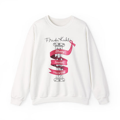 Frida Kahlo Inspired Sweatshirt - Breast Cancer Awareness Collection