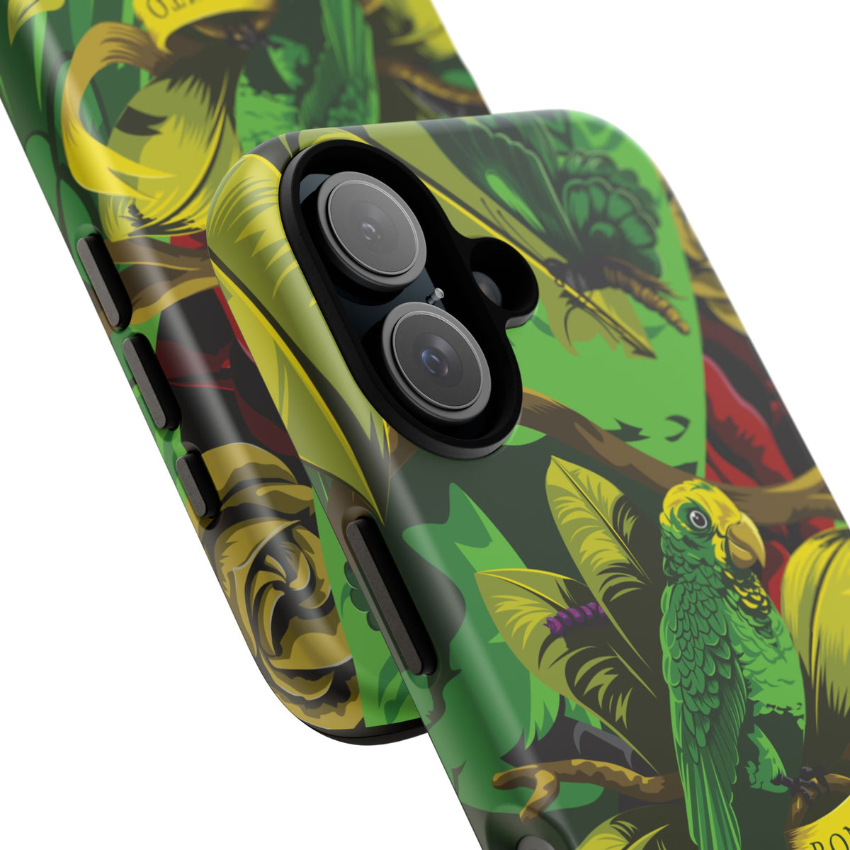 Frida Kahlo Green Parrot Jungle Phone Case