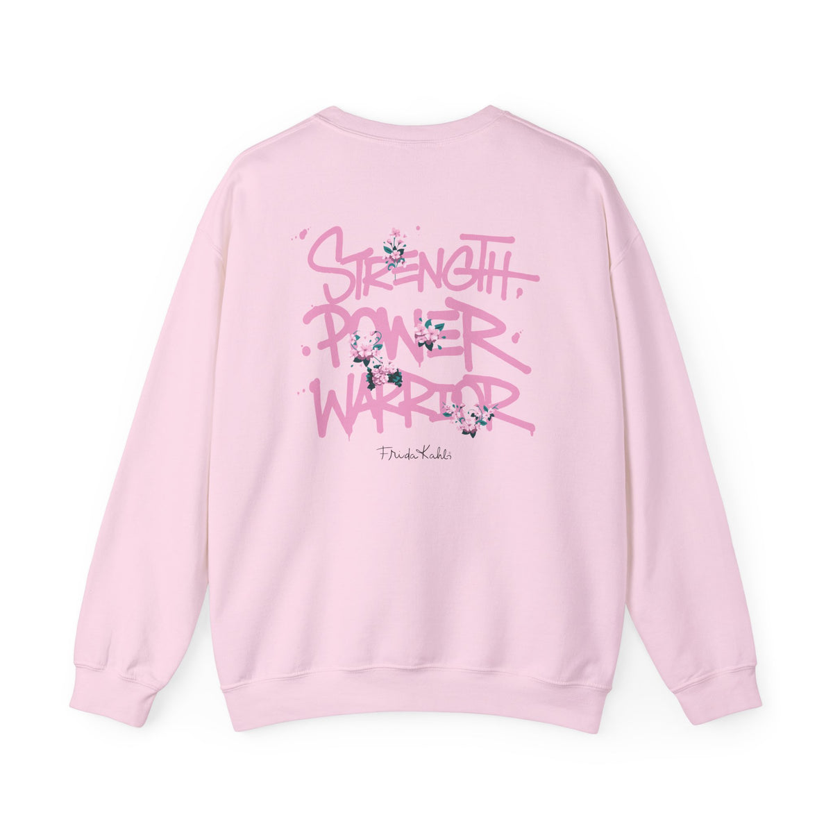 Frida Kahlo Warrior Pink Graffiti Breast Cancer Awareness Sweatshirt