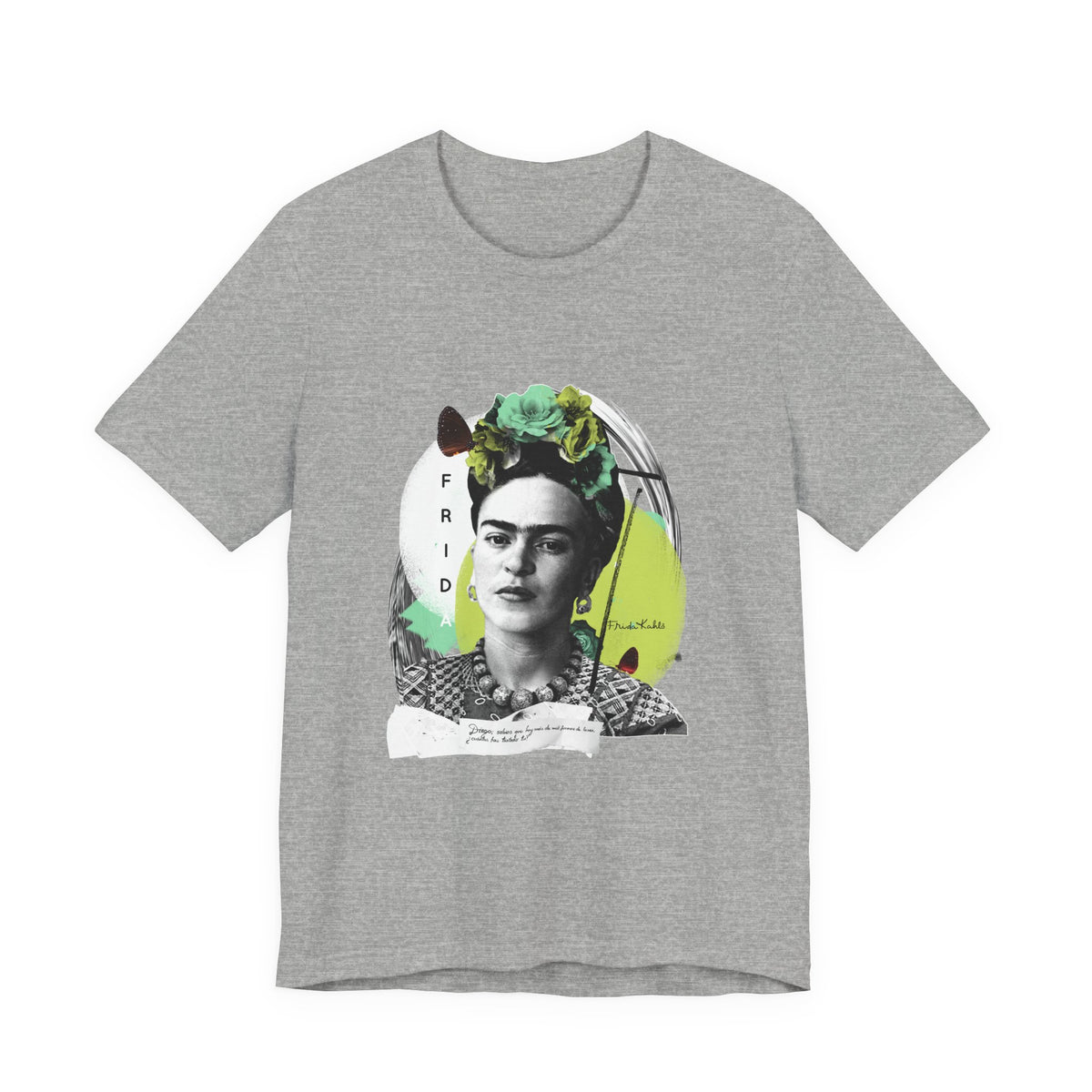 Frida Kahlo Modern Collage Portrait T-Shirt