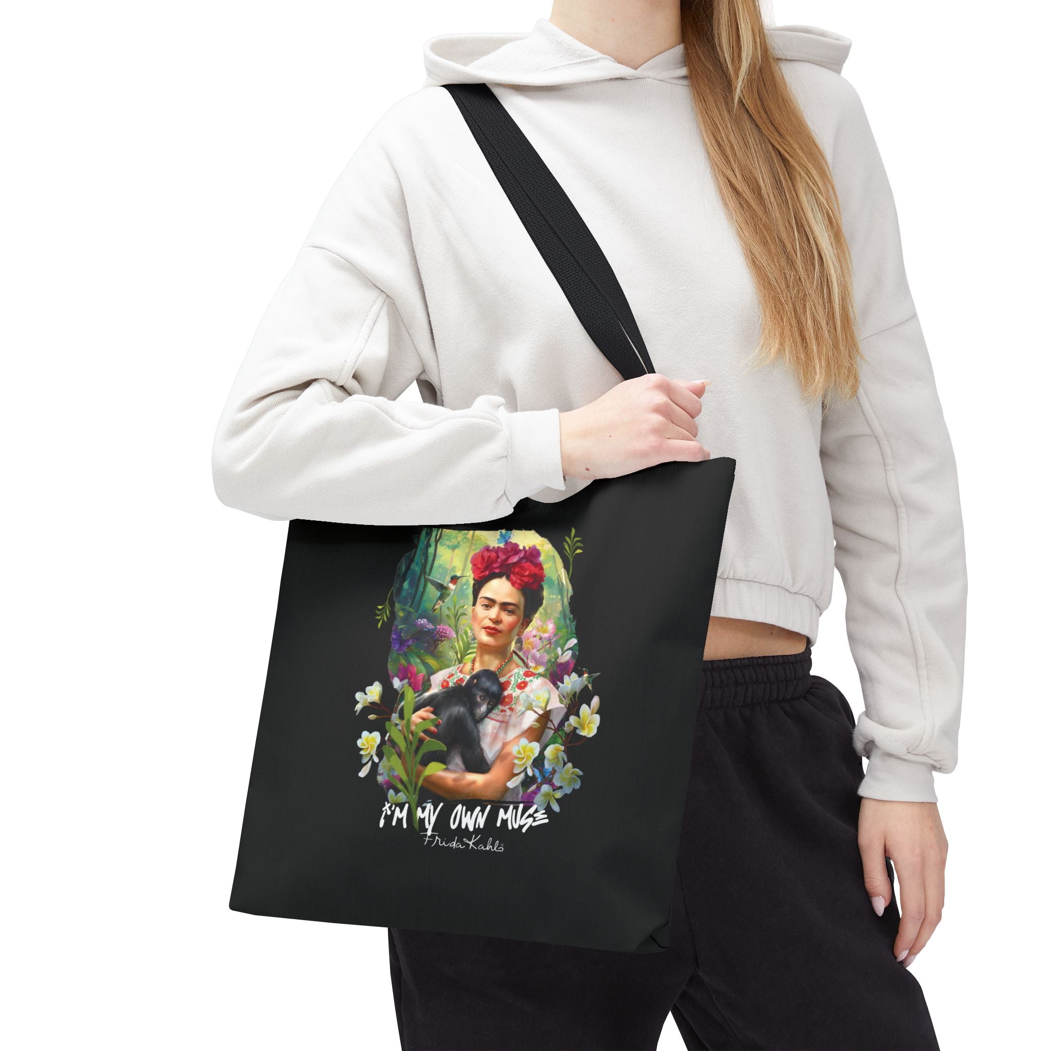 Frida Kahlo Inspired Colorful Art Tote Bag — &