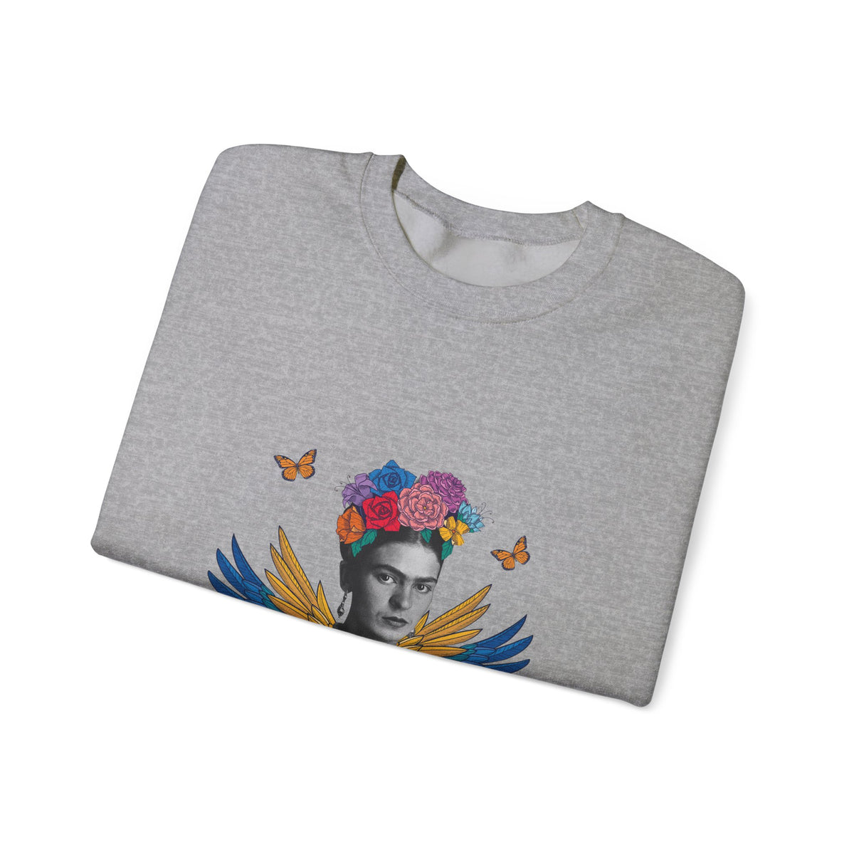 Frida Kahlo Winged Sacred Heart Crewneck Sweatshirt