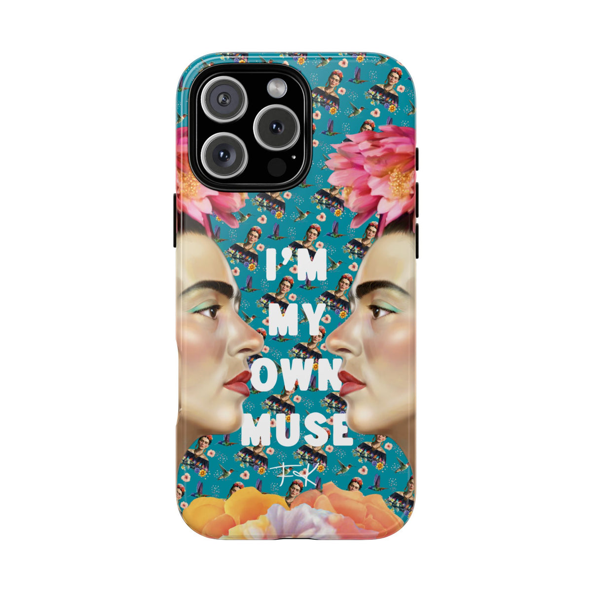 Frida Kahlo I Am My Own Muse Mirror Portrait iPhone Case