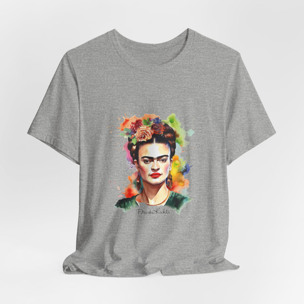 Frida Kahlo Garden Bloom Portrait T-Shirt