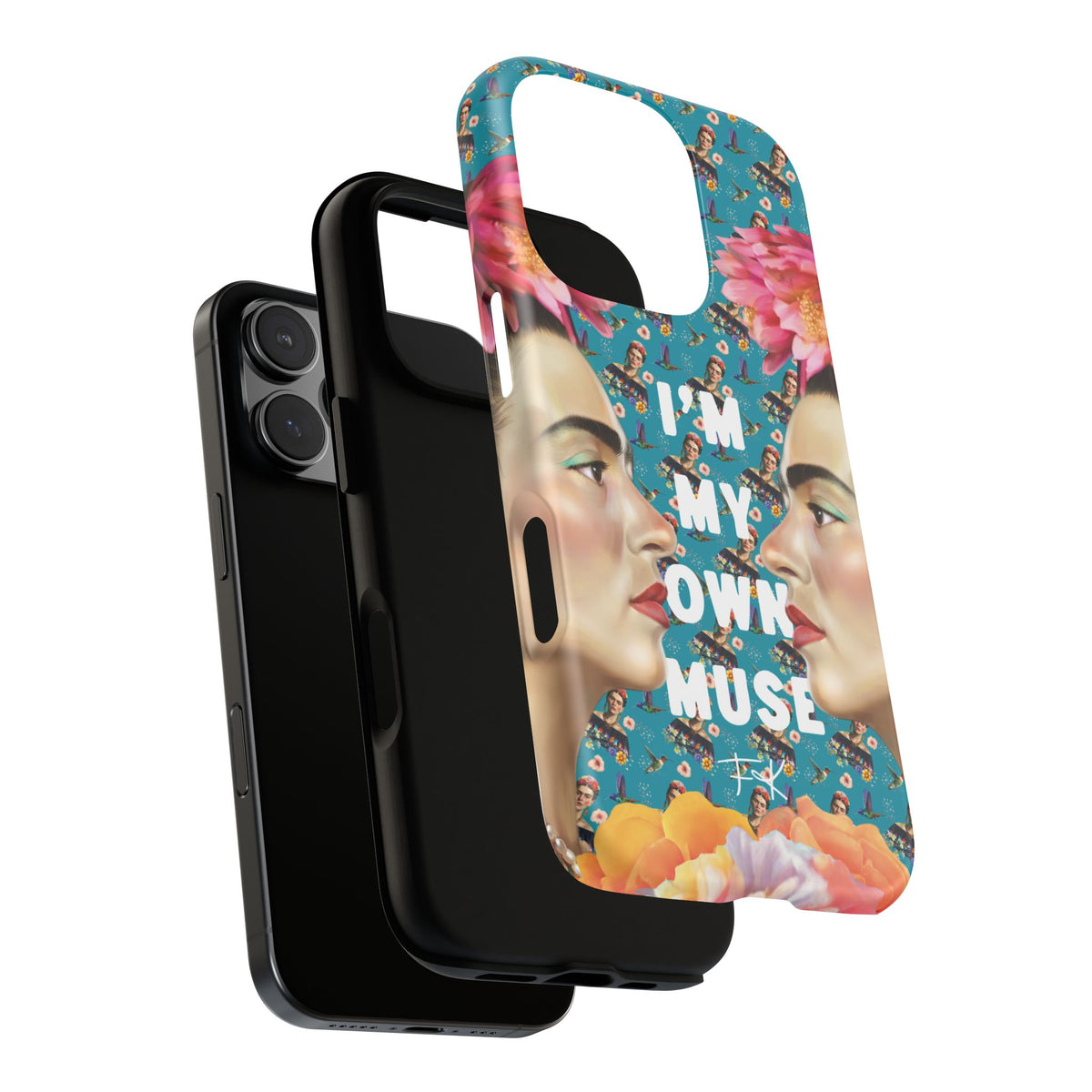 Frida Kahlo I Am My Own Muse Mirror Portrait iPhone Case