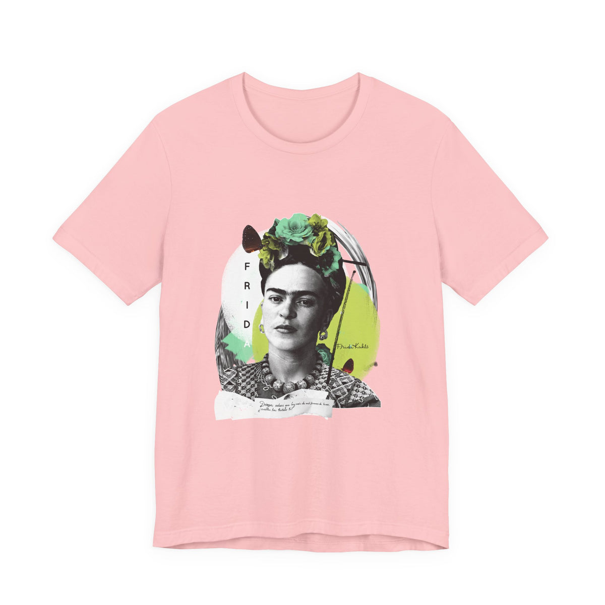 Frida Kahlo Modern Collage Portrait T-Shirt