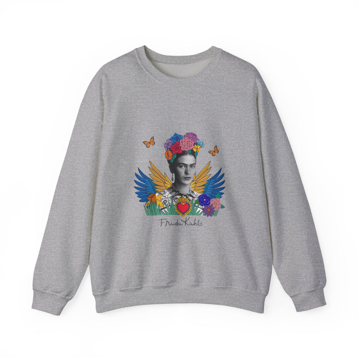 Frida Kahlo Winged Sacred Heart Crewneck Sweatshirt