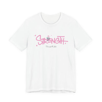 Frida Kahlo Strength Script Breast Cancer Awareness T-Shirt